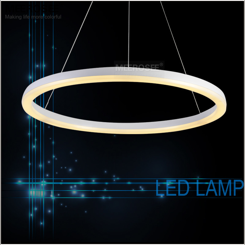 26 inch led ring light fixture acrylic pendant light modern led lighting white led lustre suspension drop lamp