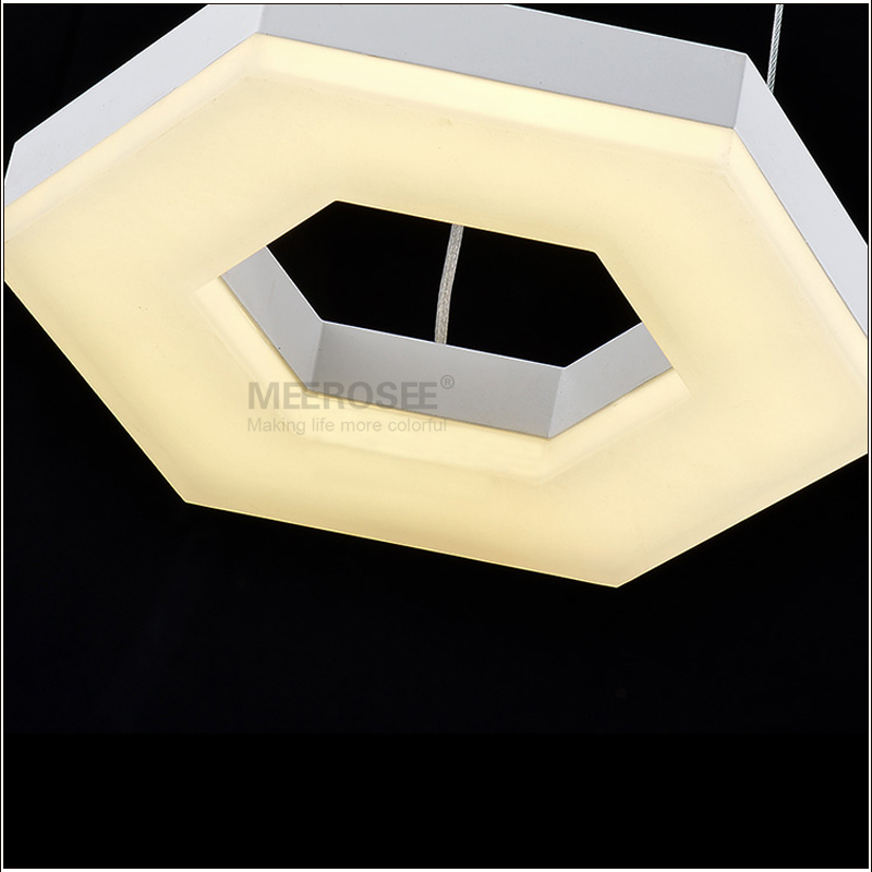 contemporary led pendant lamp with 4 lights 36 watt white acrylic light suspension drop lighting