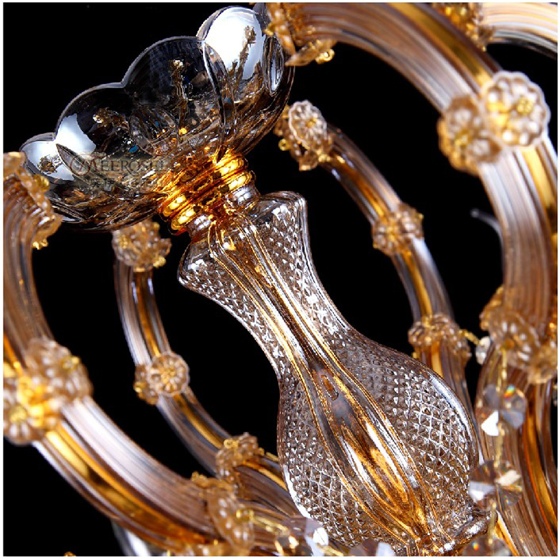 amber maria theresa crystal chandelier luxurious torch crystal lighting 15 lamps chrystal lampadario mds38 d800mm h680mm - Click Image to Close