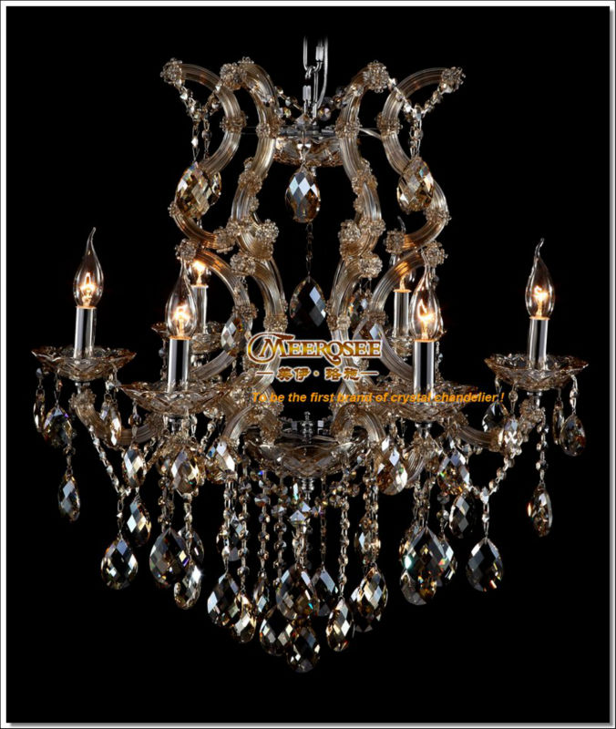 cognac chandelier crystal light with k9 crystal maria theresa style glass chrystal lighting fixture mds06 l6 fast