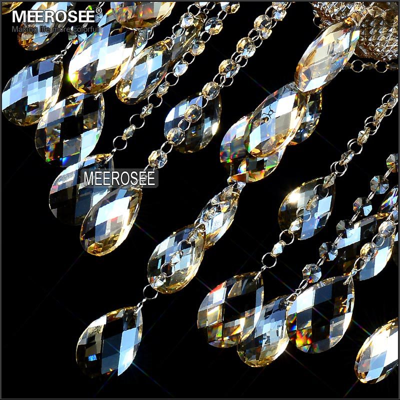 maria theresa crystal chandelier light fixture cognac led crystal lustre 15 light lamp for lobby stair hallway project md2225