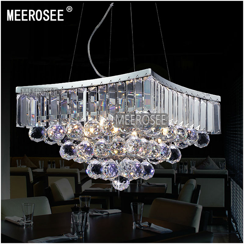 square shape crystal pendant lamp / light / lighting fixture for dining room, crystal suspension light md8795