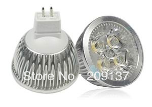 100pcs high power 4x3w 12w mr16 led spotlight led lighting led bulbs 12v ac/dc