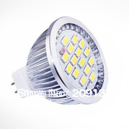 7w mr16 led spotlight bulbs wide degree smd 5630 15leds ce & rohs 2 years warranty- 30pcs/lot