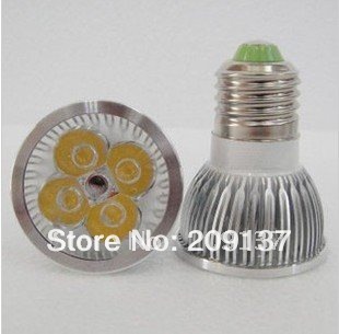 whole - dimmable led lamp e27/gu10 4x3w 12w light bulbs 20pcs/lot