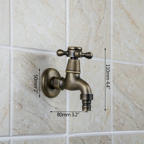 e-pak bathroom/kitchen wall mounted antique brass torneira washing machine single cold/handle 2009f/1 wash basin sink faucet tap
