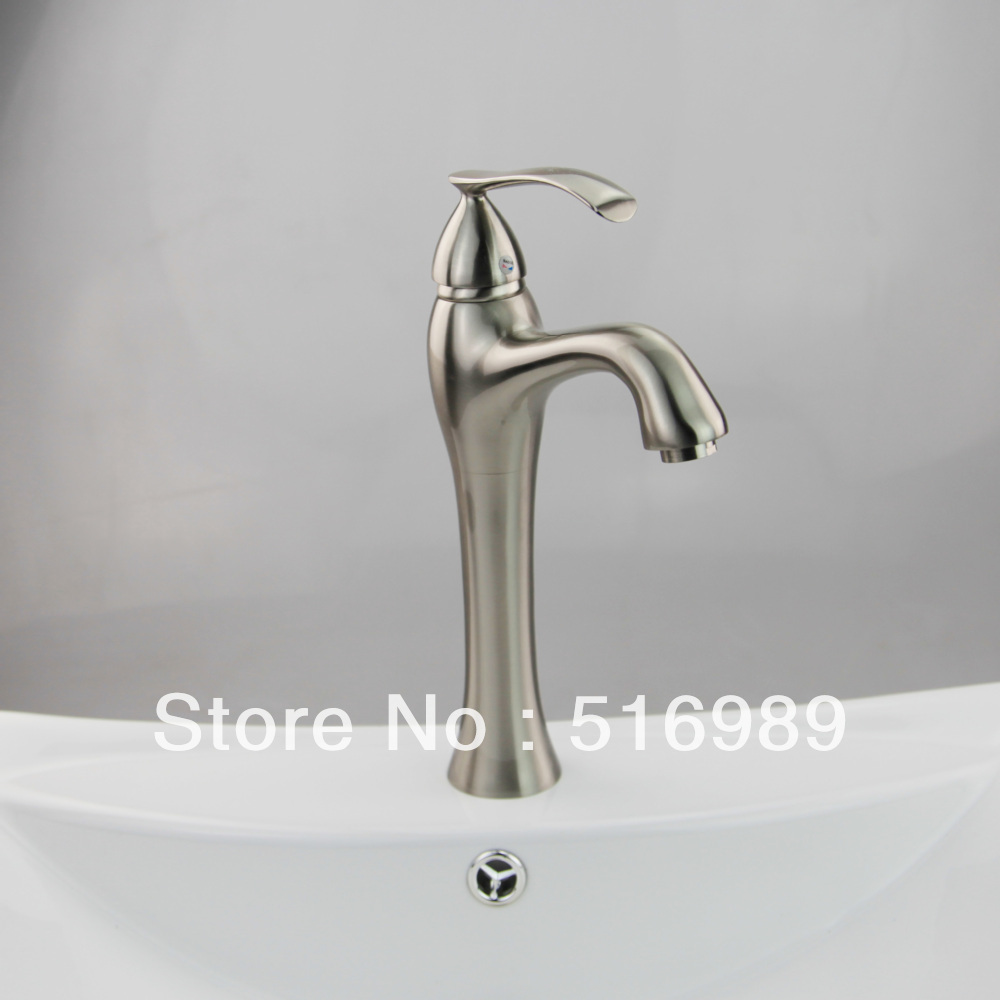 brand new nickel brushed bathroom tap kitchen basin mixer tap sink faucet ch-01 - Click Image to Close