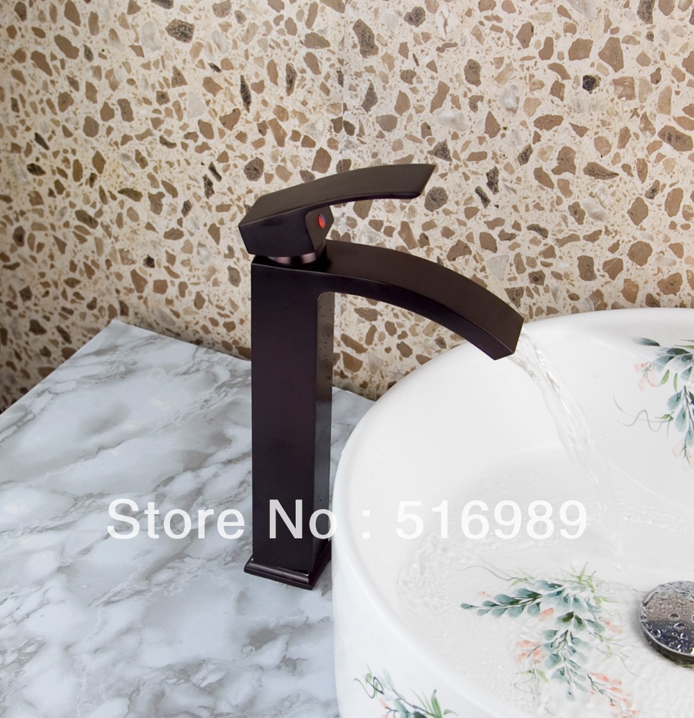 black oil rubbed bronze solid brass bathrom basin faucet single hole sink tap faucet for bathroom torneira para banheiro su4 - Click Image to Close