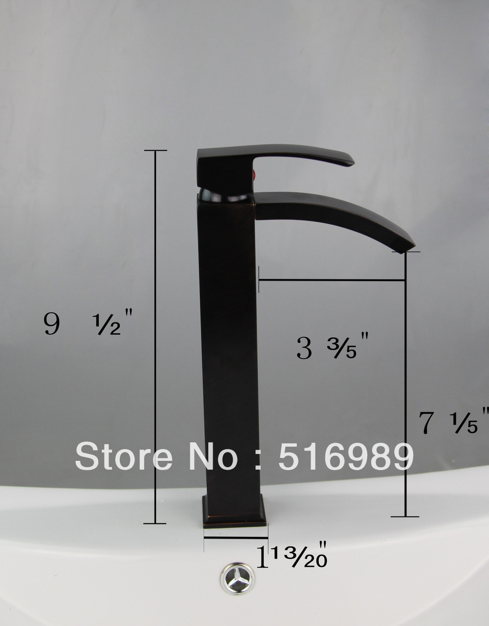 tall new brand deck mount single handle oil rubbed bronze tap bathroom basin sink mixer faucet ls 0031