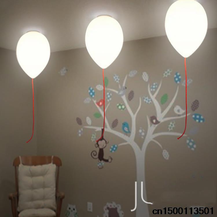ceiling modern minimalist bedroom cozy den aisle creative balloon art children's room lights ceiling