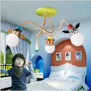 friend decorated children's room ceiling lamps childlike cartoon children's bedroom