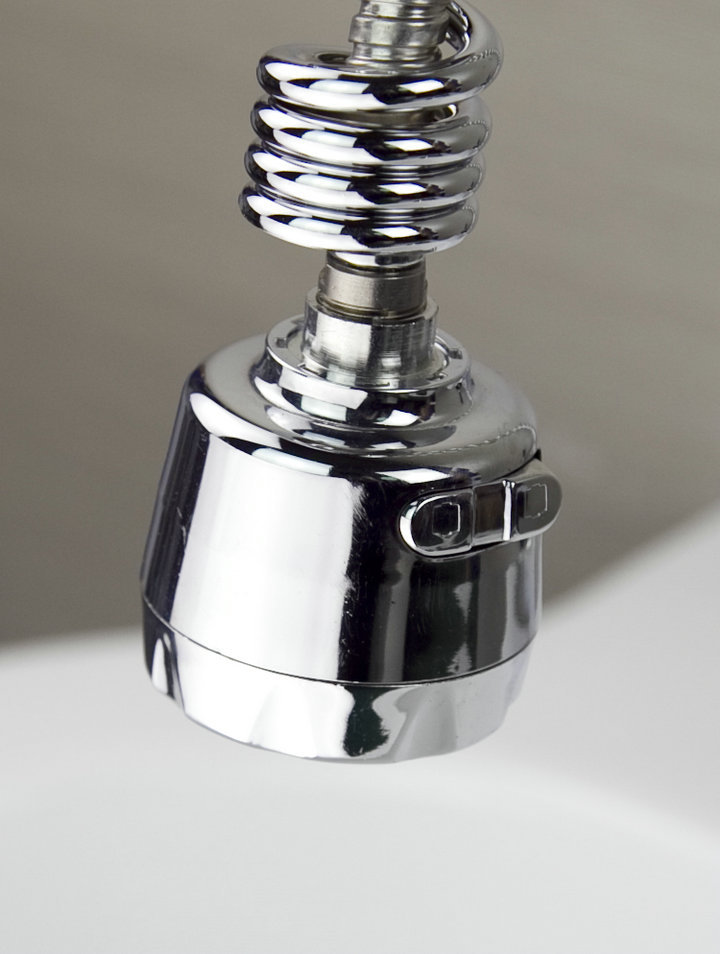 brand new 1pcs kitchen swivel spout single handle sink faucet pull down spray mixer tap chrome sam92