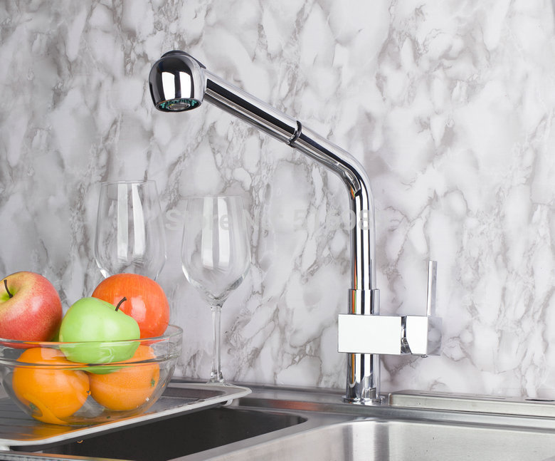 l-8530-1 excellent quality best price chrome faucets,mixers & taps extensible kitchen sink faucet pull out kitchen mixer faucet