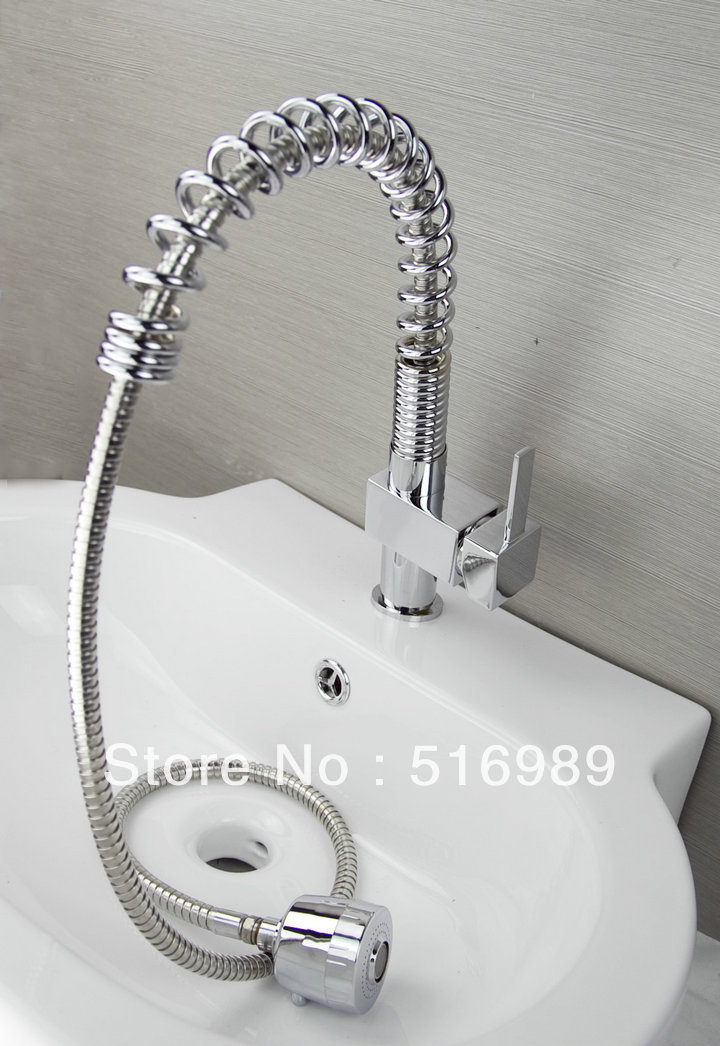 new single handle bathroom kitchen sink basin faucet mixer tap chrome kitchen pull out faucet tap sam90
