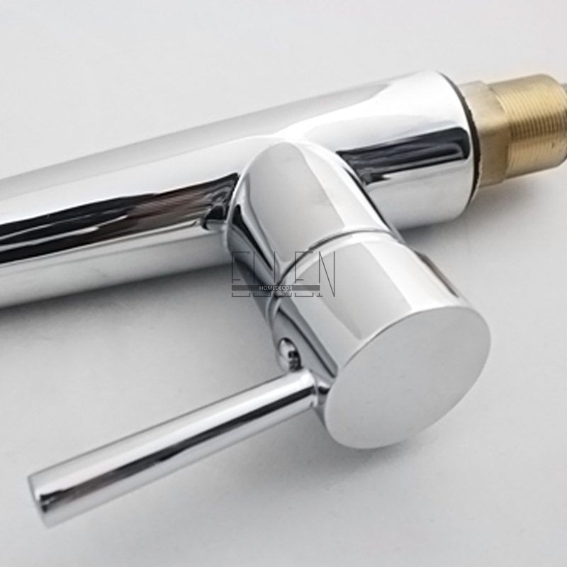 soild brass polished chrome kitchen faucet deck mounted pull down single lever single hole torneira cozinha