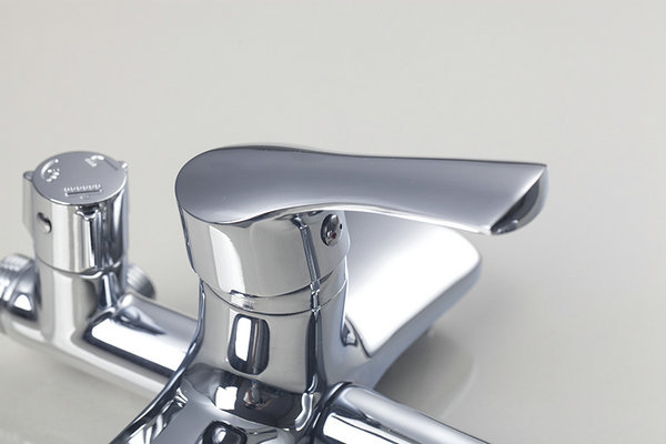 bathroom brass shower faucet shower set wall-mount shower faucet 8" a grade abs plastic shower head chrome ds-53032 - Click Image to Close