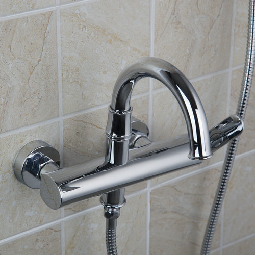 single handle bathtub wall mounted ceramics chrome 97099 white hand shower bathroom basin sink brass torneira tap mixer faucet
