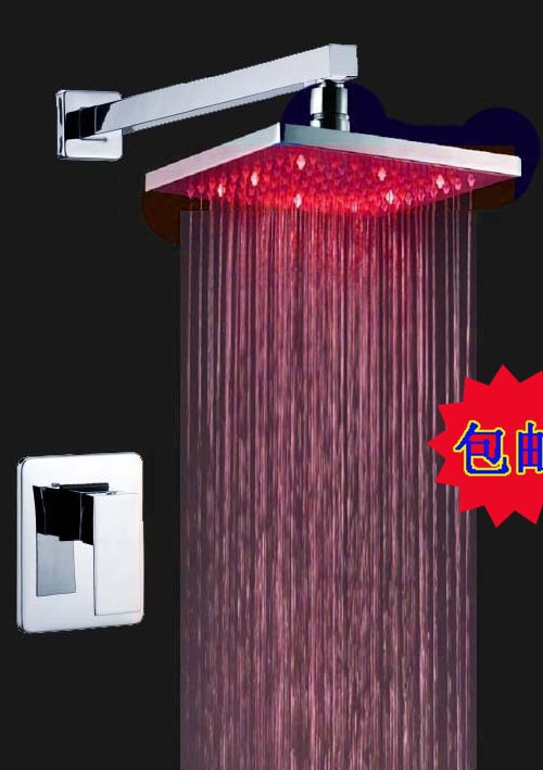 led temperature sensor color changing chrome shower thermostatic faucet mixer tap torneira chuveiro faucets,mixers & taps