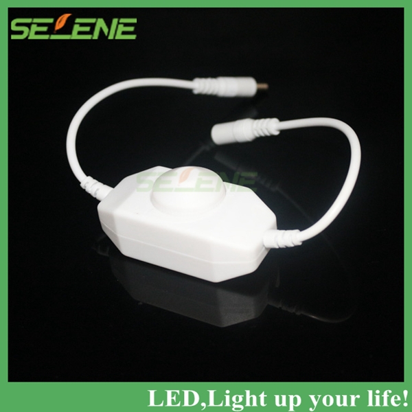 10pcs mini led brightness adjust switch dimmer controller with dc for 3528 5050 5630 single color led strip light led dimmer 12v