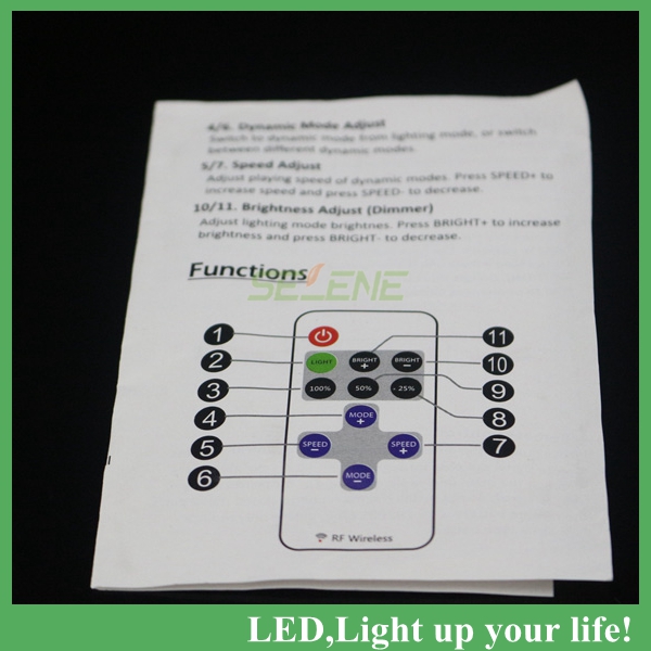 5pcs mini rf wireless led remote controller led dimmer controller for single color light strip smd5630 5050smd3528