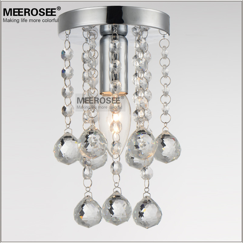 5 inch crystal chandelier light fitting flush mounted lustre lamp crystal light for aisle hallway porch corridor staircase