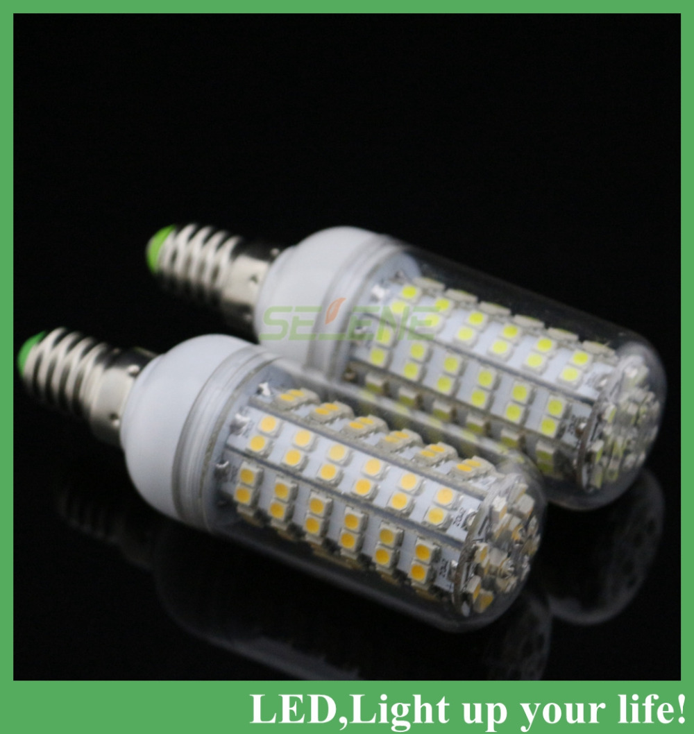 5pcs/lot led lamps 220v lighting 7w e14 smd 3528 108leds led corn bulbs home light led corn lamp light corn led corn bulb