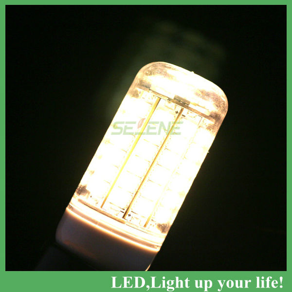 1pc/lot durable smd 5050 15w g9 led 220v corn bulb lamp, warm white / white,69leds 5050smd led lighting,energy saving