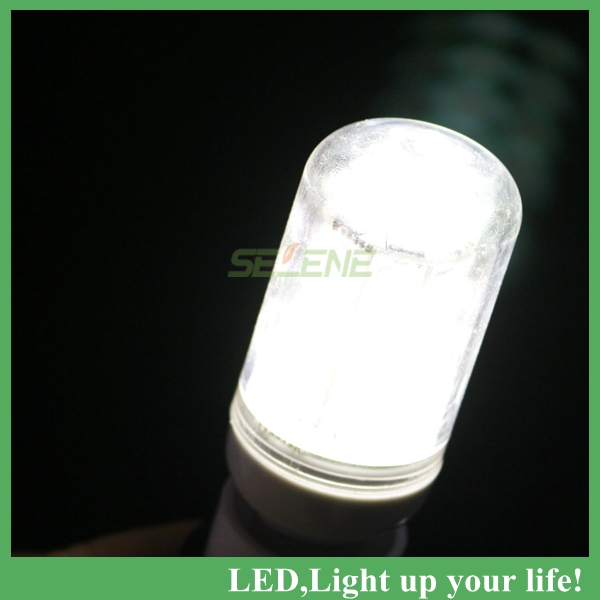 5ps/lot ultra bright smd 5050 e14 36led 7w 580lms led corn lamp bulb lights white or warm white ac220v-240v bulb