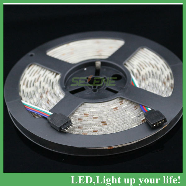 holiday lighting 5050 smd 60led waterproof led strip +44key remote controller + 5a power supply adapter