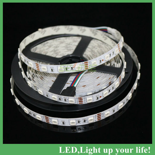 rgb led strip 5m 60led 5050 smd non-waterproof 44 key ir remote controller 12v 5a flexible light led tape home decoration lamps