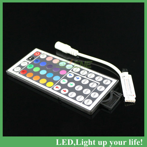 rgb led strip 5m 60led 5050 smd waterproof +44 key mini ir remote controller flexible light led tape home decoration lamps