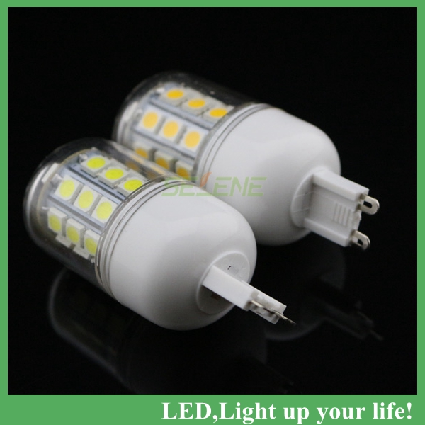 whole 2ps/lot g9 smd5050*27leds 4w led spotlight led corn light lamp bulb lighting 220v