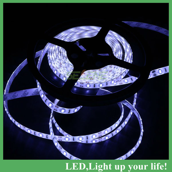 5m/lot new led strip 5630 60pcs/m dc12v 300led warm white super bright soft article lamp waterproof whole