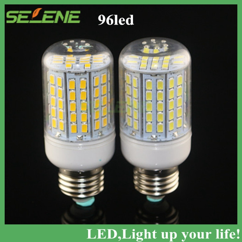 e27 led lamp 220v 110v 5730smd led corn bulb candle spot light chandelier 24 36 48 56 69 72 96 white&warm white indoor lighting