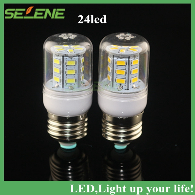 e27 led lamp 220v 110v 5730smd led corn bulb candle spot light chandelier 24 36 48 56 69 72 96 white&warm white indoor lighting