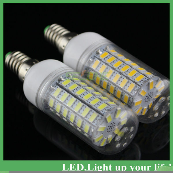 est 1pcse14 bulb led lighting smd5730 ac110v/220v led corn bulb lights e14 20w 69led 5730 smd led corn