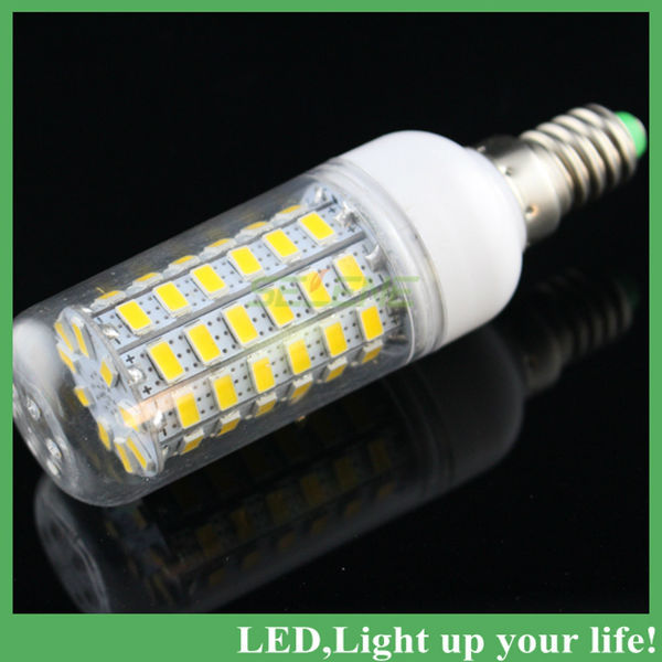 new 10pcs/lot e14 bulb led lighting smd5730 ac220v led corn bulb lights e14 20w 69led 5730 smd led corn lamp