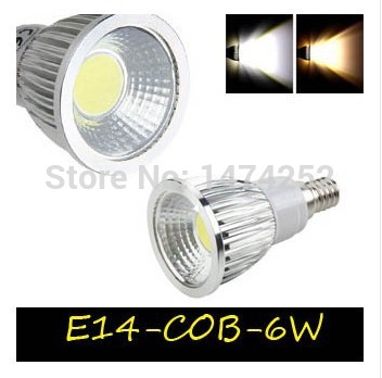 led lamps e14 cob led spotlights 6w/9w/12w ac85-265v aluminum cool/warm white led cob lamp with good quality zm00243