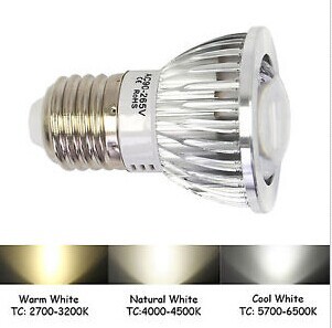 led lamps energy saving lights ultra bright e27 ool white/warm white 1led cob 6w lensed 85-245v zm00604