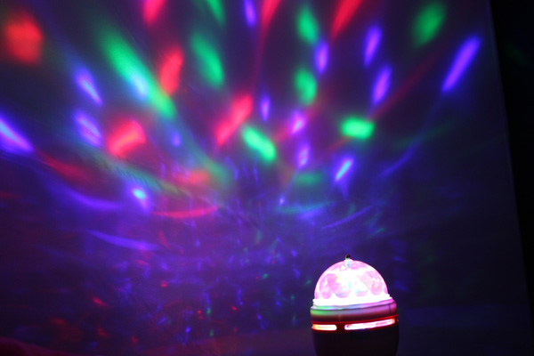 3w e27 rgb led crystal stage lighting effect voice-activated rotating dj party stage light bulb lamp whole