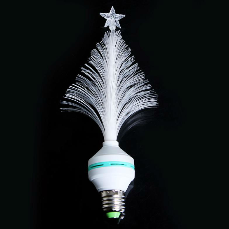 popular 3w e27 led fiber optical light stage light flower christmas tree rgb light lamp 85-265v for ktv els clubs