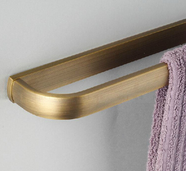 antique brass finish bathroom towel holder for bath shower single towel bar towel rack bathroom accessories - Click Image to Close