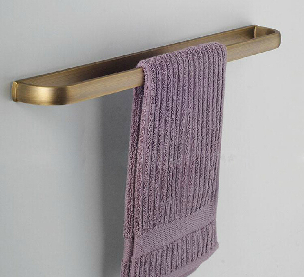 antique brass finish bathroom towel holder for bath shower single towel bar towel rack bathroom accessories