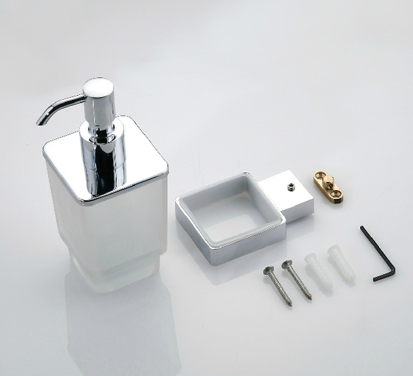 square brass liquid soap dispenser for el bathroom accessories