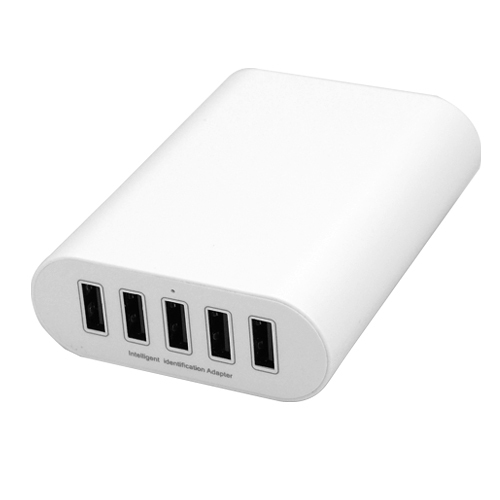 50w 5v 10a 5 ports usb charger with power ia technology portable usb wall charger home travel ac adapter for iphone 6 ipad