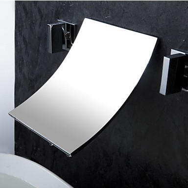 copper sink chrome wall mount waterfall bathroom square faucet lavabo mixer vessel water tap dual handle torneira