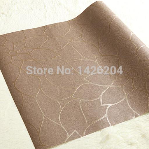 chinese style lotus golden wallpaper roll for bedroom wall coverings, papel de parede pvc,