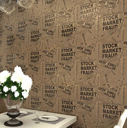 english newspaper personalized retro wallpaper roll for bar coffee hall clothing store el,paper wall vintage