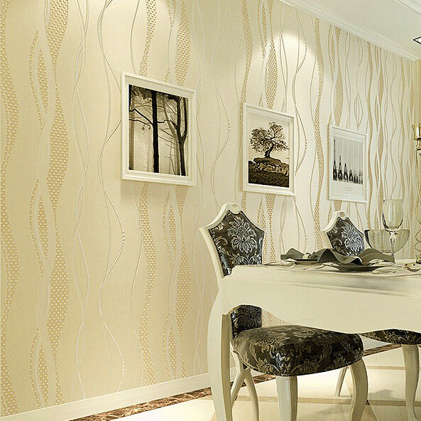 wallpaper stripes waterproof modern dark grey wall paper for living room beige bed room