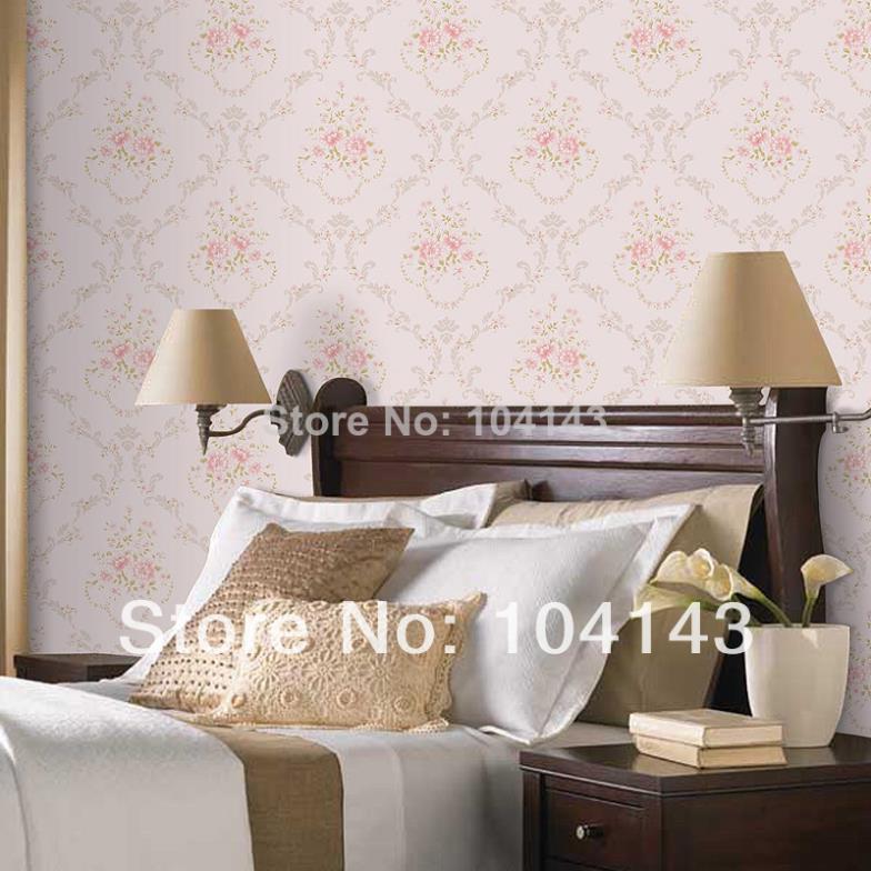 beautiful tulip wallpaper warm pastoral non-woven gilt craft foam wall paper ha68021